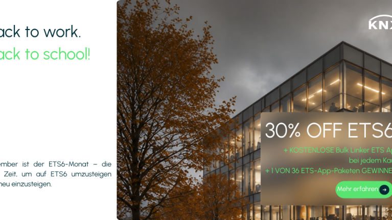 30 % Rabatt auf ETS6: September-Aktion mit kostenloser Bulk Linker ETS App